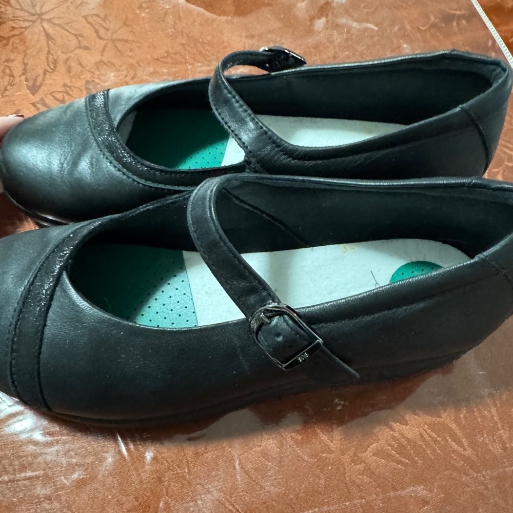 SAS Black Shoes with Strap